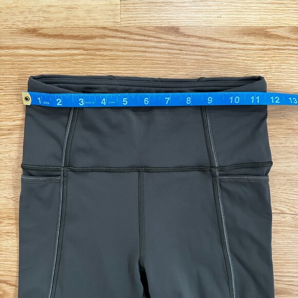 Lululemon Run The Course Crop Legging Camo Green Size 4 - Picture 8 of 9